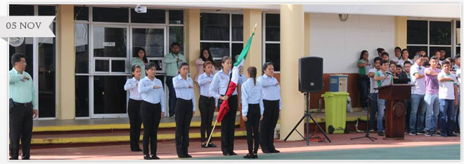 SE EFECTUÓ EL HOMENAJE A NUESTRO LÁBARO PATRIO CORRESPONDIENTE AL MES DE NOVIEMBRE.