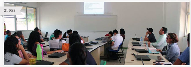 ALUMNOS DE ING. FORESTAL RECIBEN VIDEOCONFERENCIA DEL IPN