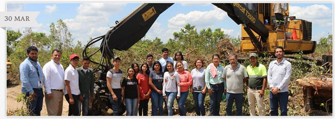 ESTUDIANTES DE INGENIERÍA FORESTAL DEL ITSCH, REALIZARON VISITA A PLANTACIÓN.