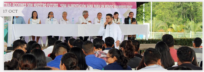 CELEBRACIÓN DEL DÍA MUNDIAL DE LA ALIMENTACIÓN "UNA ALIMENTACIÓN SANA PARA UN MUNDO #HAMBRECERO" 2019.